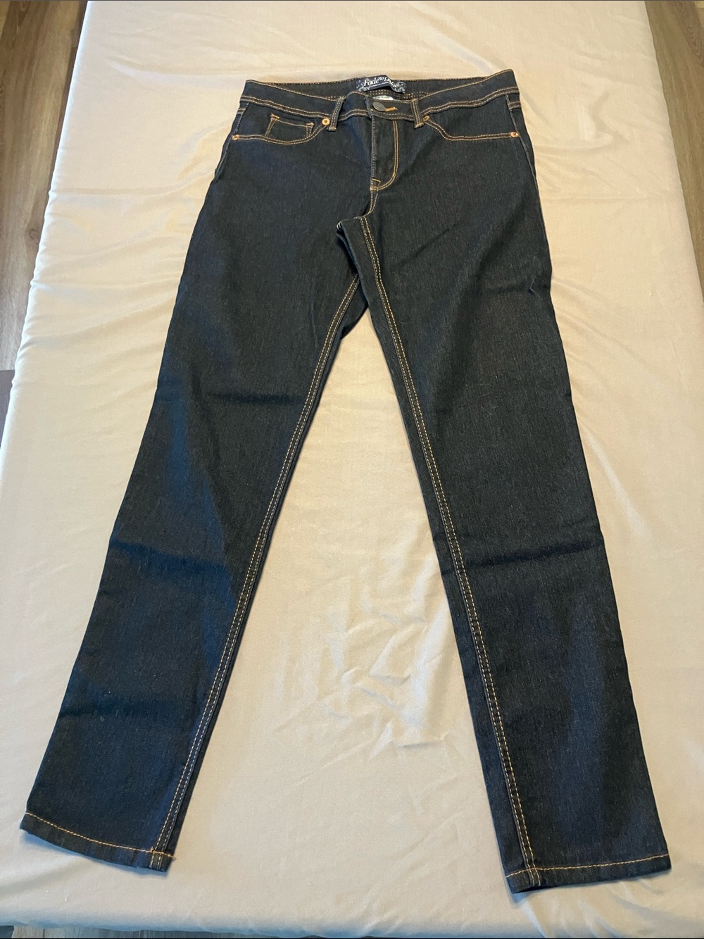 Dark Blue Women's Straight-Leg Jeans